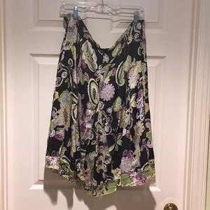New Silk Paisley Floral Sigred Olsen Skirt 14